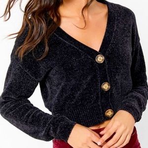 Urban Outfitters plush cropped cardigan